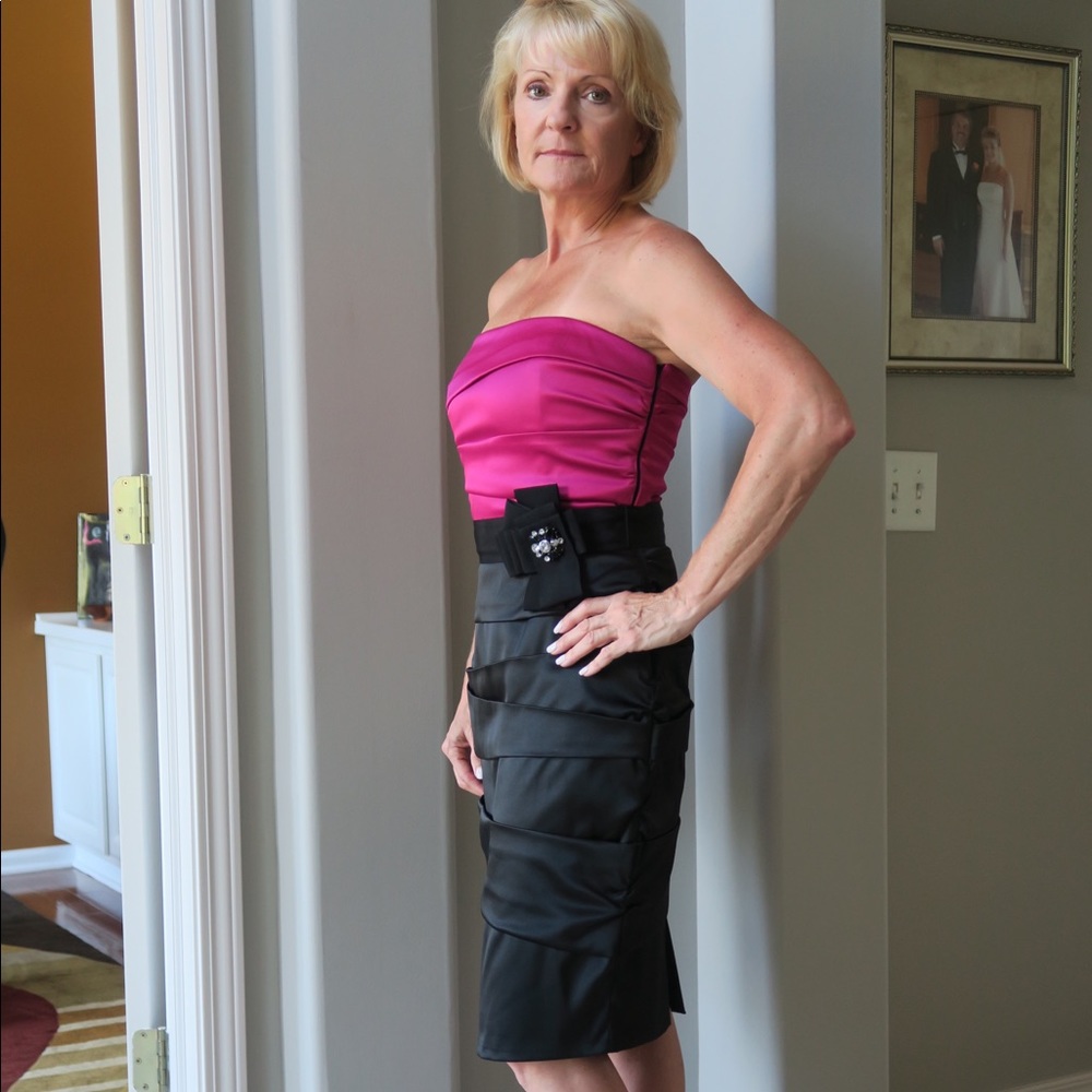 Fushia + Black Beauty Dress